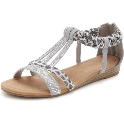 Lascana Sandale Damen Grau Gr.35 Lascana Sandale Damen Grau Gr.35