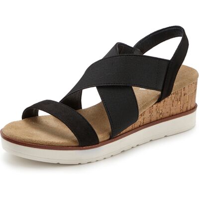 Lascana Sandalette Damen Schwarz Gr.43 Lascana Sandalette Damen Schwarz Gr.43