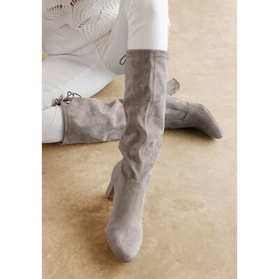Lascana Schlupfstiefel Damen Grau Gr.43 Lascana Schlupfstiefel Damen Grau Gr.43