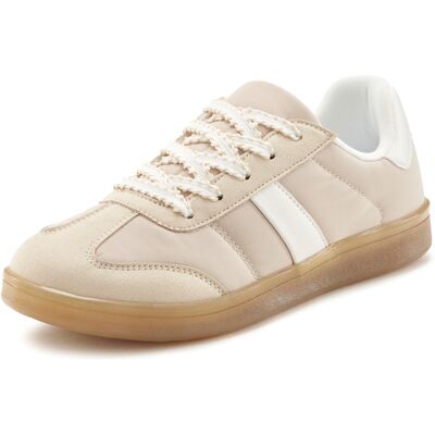 Lascana Sneaker Damen Beige/weiß Gr.43 Lascana Sneaker Damen Beige/weiß Gr.43