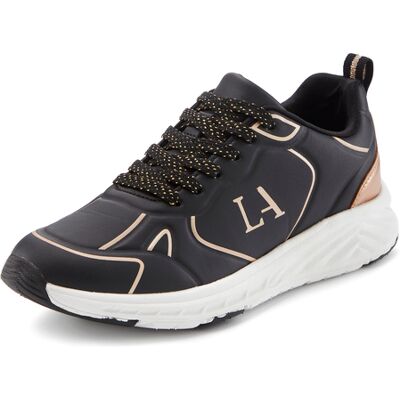 Lascana Sneaker Damen Schwarz/goldfarben Gr.40 Lascana Sneaker Damen Schwarz/goldfarben Gr.40
