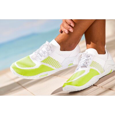 Lascana Sneaker Damen Weiß/lime Gr.39 Lascana Sneaker Damen Weiß/lime Gr.39