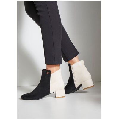 Lascana Stiefelette Damen Schwarz/creme Gr.42 Lascana Stiefelette Damen Schwarz/creme Gr.42