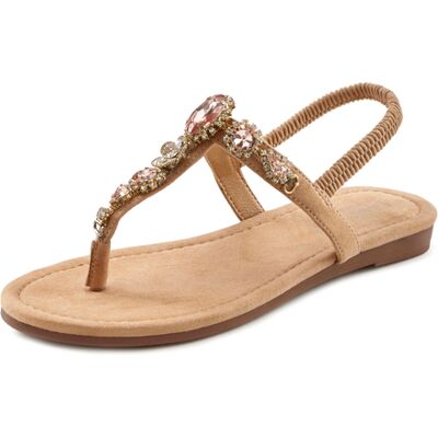Lascana Zehentrenner Damen Beige Gr.43 Lascana Zehentrenner Damen Beige Gr.43