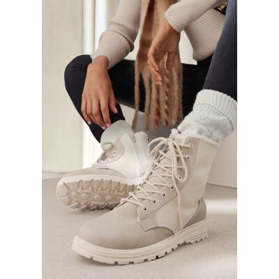 Vivance By Lascana Stiefelette Damen Beige Gr.41 Vivance By Lascana Stiefelette Damen Beige Gr.41