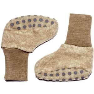 Cosilana Baby-Schuhe aus Woll-/Baumwollfleece - 74 / 80 100 Beige