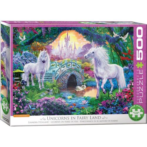 Eurographics Puzzle 500 Teile - Unicorn Fairy Land -