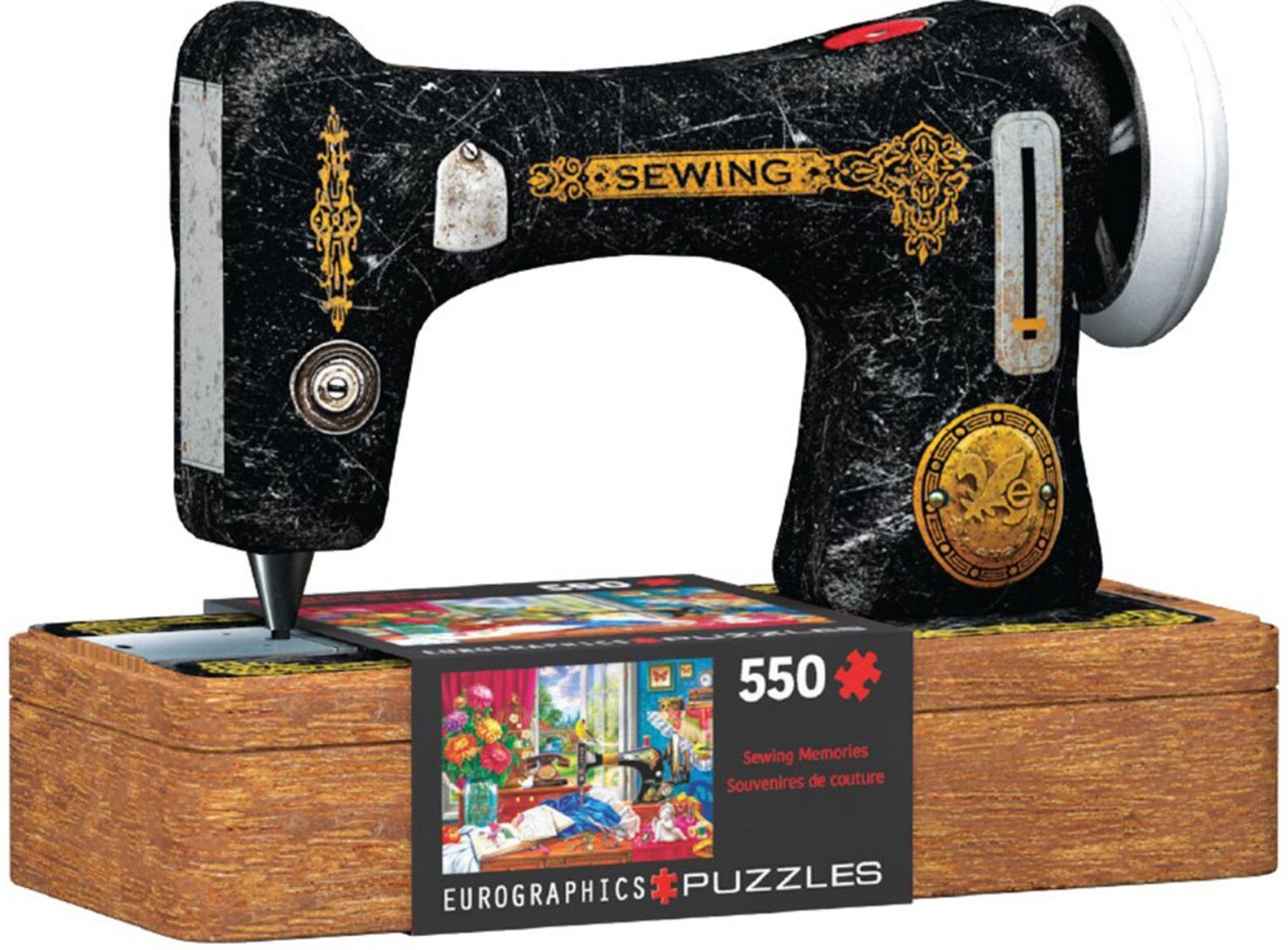 Eurographics Puzzle 550 Teile - Sewing Machine in Puzzledose -