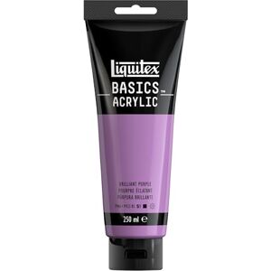 Liquitex 88700246 Basics Acrylfarbe, monopigmentierte Künstlerpigmente, lichtecht, mittlere Viskosität, Archivqualität, seidenglänzender Finish, 250ml Tube Brillantlila Liquitex 88700246 Basics Acrylfarbe, monopigmentierte Künstlerpigmente, lichtecht, mittlere Viskosität, Archivqualität, seidenglänzender Finish, 250ml Tube Brillantlila