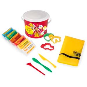 Jovi Plastilin Knetset, leicht formbare Modelliermasse für Kinder ab 3 Jahren, Eimer mit 6 Farben und Zubehör Jovi Plastilin Knetset, leicht formbare Modelliermasse für Kinder ab 3 Jahren, Eimer mit 6 Farben und Zubehör