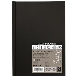 Daler Rowney Künstler-Hardcover-Skizzenbuch Ivory/Zeichenkladde 78 Blatt A5 gelblich weisses Papier Daler Rowney Künstler-Hardcover-Skizzenbuch Ivory/Zeichenkladde 78 Blatt A5 gelblich weisses Papier