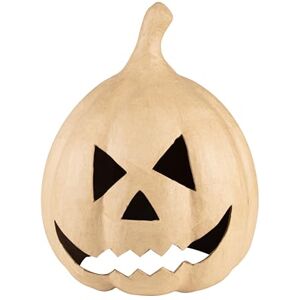 décopatch AC917C Pappmaché, Kürbishelm 35x35x45 cm, zum Verzieren, für Halloween, Kartonbraun, 1 Stück décopatch AC917C Pappmaché, Kürbishelm 35x35x45 cm, zum Verzieren, für Halloween, Kartonbraun, 1 Stück
