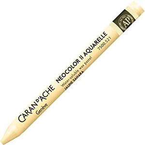 Caran d'Ache NEOCOLOR II 521 SAHARAGELB/SAHARA YELLOW (7500.521) / Pastelle 10 Stück (1er Pack)/ aus Wasservermalbarem Wachs/Für Papier Karton Glas Holz Leder Stoff Stein Caran d'Ache NEOCOLOR II 521 SAHARAGELB/SAHARA YELLOW (7500.521) / Pastelle 10 Stück (1er Pack)/ aus Wasservermalbarem Wachs/Für Papier Karton Glas Holz Leder Stoff Stein