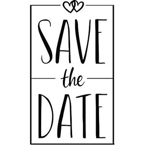 Rayher 29202000 Stempel, Motiv: Save the Date, 5 x 8 cm, Textstempel für Hochzeit, Taufe, Kommunion, Geburtstag, Party, zum Gestalten von Einladungen, Holzstempel Butterer Rayher 29202000 Stempel, Motiv: Save the Date, 5 x 8 cm, Textstempel für Hochzeit, Taufe, Kommunion, Geburtstag, Party, zum Gestalten von Einladungen, Holzstempel Butterer