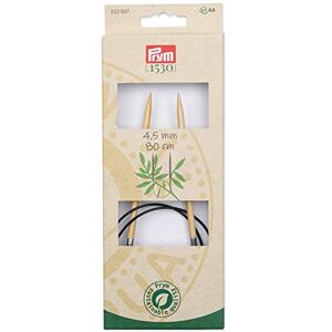 Prym 222507 Rundstricknadel 1530, Bambus, 80cm, 4,5mm, Holzfarben Prym 222507 Rundstricknadel 1530, Bambus, 80cm, 4,5mm, Holzfarben