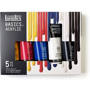 Liquitex 3699350 Basics Acrylfarben Set – 5 Farben in 118ml Tuben, lichtechte Künstler-Acrylfarbe, mittlere Viskosität, seidenglänzend, ideal für Maltechniken, Mixed-Media & Kunstprojekte Liquitex 3699350 Basics Acrylfarben Set – 5 Farben in 118ml Tuben, lichtechte Künstler-Acrylfarbe, mittlere Viskosität, seidenglänzend, ideal für Maltechniken, Mixed-Media & Kunstprojekte