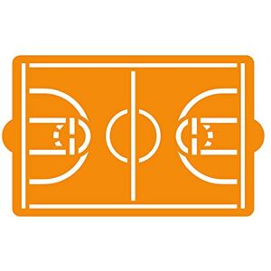 Basketballfeld Kuchen Schablone - 30x20 cm Dekor Basketballfeld Kuchen Schablone - 30x20 cm Dekor