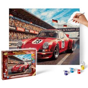 Schipper 609130929 Malen nach Zahlen – Porsche 911 Carrera RSR 2.8 Bilder malen für Erwachsene, inklusive Pinsel und Acrylfarben, 40 x 50 cm Schipper 609130929 Malen nach Zahlen – Porsche 911 Carrera RSR 2.8 Bilder malen für Erwachsene, inklusive Pinsel und Acrylfarben, 40 x 50 cm