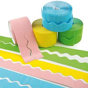 Randrolle - Pastell Wellpappenrand - 6 Rollen - 2x7,5m Randrolle - Pastell Wellpappenrand - 6 Rollen - 2x7,5m