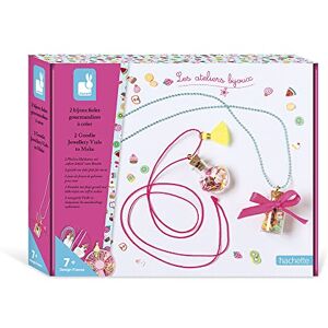 Janod Bastelkoffer für 2 Halsketten mit Fläschchen und Leckereien – Les Ateliers Bijoux – Kreativ-Set für Kinder – Geschicklichkeit & Konzentration Ab 7 Jahren, J07935 Janod Bastelkoffer für 2 Halsketten mit Fläschchen und Leckereien – Les Ateliers Bijoux – Kreativ-Set für Kinder – Geschicklichkeit & Konzentration Ab 7 Jahren, J07935