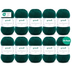 120 Gründl Wolle Lisa Premium uni Garn zum Stricken Strickgarn Häkelgarn Weich und hautfreundlich 100% Polyacryl 10 Knäuel 50 g / 133 m Nadelstärke 3,5-4,5 Tannengrün 120 Gründl Wolle Lisa Premium uni Garn zum Stricken Strickgarn Häkelgarn Weich und hautfreundlich 100% Polyacryl 10 Knäuel 50 g / 133 m Nadelstärke 3,5-4,5 Tannengrün