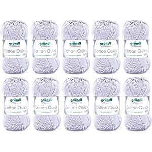 Gründl Cotton Quick Uni - Weiche, Langlebige Baumwollgarn für Stricken & Häkeln - Garn Gründl Cotton Quick Uni - Weiche, Langlebige Baumwollgarn für Stricken & Häkeln - Garn