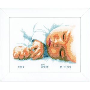 Vervaco Gezählter Kreuzstich Stickpackungen Stickset Baby Geburt Neugeborenes Wanddekoration Handarbeit Set für Erwachsene Kreatives Handwerk ca. 24 x 18 cm Geburt Geschenk Hausdeko Vervaco Gezählter Kreuzstich Stickpackungen Stickset Baby Geburt Neugeborenes Wanddekoration Handarbeit Set für Erwachsene Kreatives Handwerk ca. 24 x 18 cm Geburt Geschenk Hausdeko