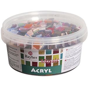 Rayher 14792999 Acryl-Mosaiksteine Mischung, 1x1cm, Dose 300g, bunt Rayher 14792999 Acryl-Mosaiksteine Mischung, 1x1cm, Dose 300g, bunt
