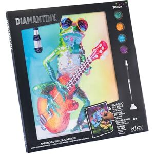 DIAMANTINY Frosch mit Gitarre Bild Malen nach Zahlen, mehrfarbig, 32 x 30 x 2 cm, 96571 DIAMANTINY Frosch mit Gitarre Bild Malen nach Zahlen, mehrfarbig, 32 x 30 x 2 cm, 96571