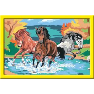 Ravensburger CreArt 28492 Stolze Wildpferde Malen nach Zahlen Pferde für Kinder ab 9 Jahre, Malset mit Rahmen, Pinsel und Acrylfarben, Geschenk für Mädchen und Jungen Ravensburger CreArt 28492 Stolze Wildpferde Malen nach Zahlen Pferde für Kinder ab 9 Jahre, Malset mit Rahmen, Pinsel und Acrylfarben, Geschenk für Mädchen und Jungen