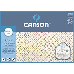 Canson Schweres 25x36cm Künstlerpapier - Aquarell - 300g Canson Schweres 25x36cm Künstlerpapier - Aquarell - 300g