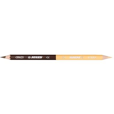 JOLLY Superstick Crazy Einzelstift dunkelbraun creme, Sechskant Buntstifte, 12er Packung, Doppelspitze, bruchsicher, ungiftig, extra dicke Mine JOLLY Superstick Crazy Einzelstift dunkelbraun creme, Sechskant Buntstifte, 12er Packung, Doppelspitze, bruchsicher, ungiftig, extra dicke Mine