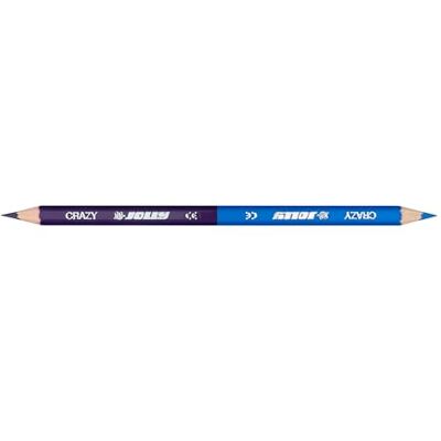 JOLLY Superstick Crazy Einzelstift violett meerblau, Sechskant Buntstifte, 12er Packung, Doppelspitze, bruchsicher, ungiftig, extra dicke Mine JOLLY Superstick Crazy Einzelstift violett meerblau, Sechskant Buntstifte, 12er Packung, Doppelspitze, bruchsicher, ungiftig, extra dicke Mine