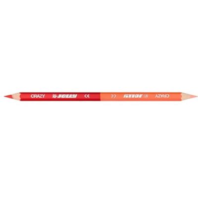 JOLLY Superstick Crazy Einzelstift kirschrot fleischfarbe, Sechskant Buntstifte, 12er Packung, Doppelspitze, bruchsicher, ungiftig, extra dicke Mine JOLLY Superstick Crazy Einzelstift kirschrot fleischfarbe, Sechskant Buntstifte, 12er Packung, Doppelspitze, bruchsicher, ungiftig, extra dicke Mine