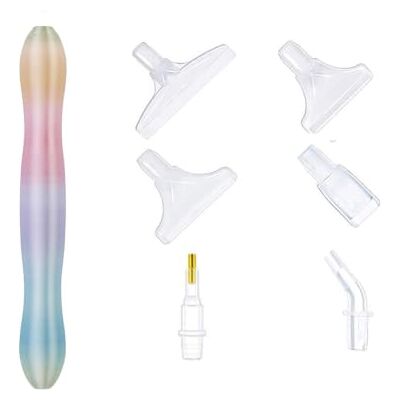 Generic Diamant-Kunst Stift Set – 5D Druck Pearl Macaron Farbverlauf, 12,5 cm, Diamond Art Stift-Kit mit 3- oder 6-Kopf Spitzen, Farbverlauf Macaron, ergonomischer Griff, schnelle Mehrkopfplatzierung, Generic Diamant-Kunst Stift Set – 5D Druck Pearl Macaron Farbverlauf, 12,5 cm, Diamond Art Stift-Kit mit 3- oder 6-Kopf Spitzen, Farbverlauf Macaron, ergonomischer Griff, schnelle Mehrkopfplatzierung,