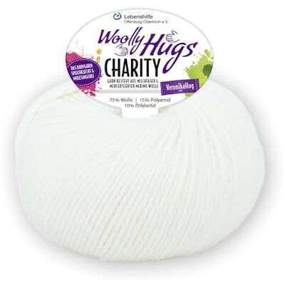 Unbekannt PRO LANA Charity Woolly Hug´S Farbe: Weiss (01) 50 g/ca. 100 m Wolle Unbekannt PRO LANA Charity Woolly Hug´S Farbe: Weiss (01) 50 g/ca. 100 m Wolle