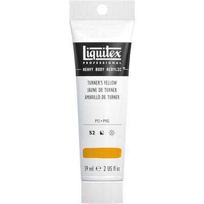 Liquitex 1045730 Professional Heavy Body Acrylfarbe in Künstlerqualität mit ausgezeichneter Lichtechtheit in buttriger Konsistenz, 59ml Tube Turners Gelb Liquitex 1045730 Professional Heavy Body Acrylfarbe in Künstlerqualität mit ausgezeichneter Lichtechtheit in buttriger Konsistenz, 59ml Tube Turners Gelb