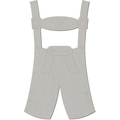 Bütic GmbH Pappe Lederhose Latzhose V1-5-50 cm Basteln Deko Bütic GmbH Pappe Lederhose Latzhose V1-5-50 cm Basteln Deko