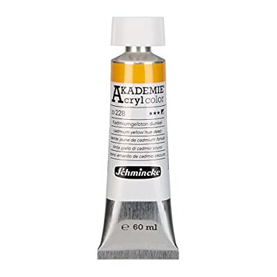 Schmincke AKADEMIE Acryl color Kadmiumgelbton dunkel in 60 ml-Tube, 23 228 011 Schmincke AKADEMIE Acryl color Kadmiumgelbton dunkel in 60 ml-Tube, 23 228 011