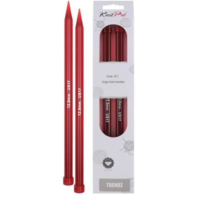 KnitPro Trendz Stricknadeln - 12mm Rot - Stricknadeln KnitPro Trendz Stricknadeln - 12mm Rot - Stricknadeln