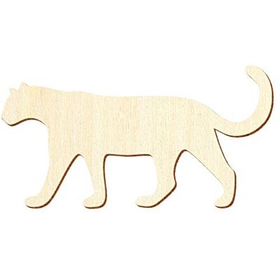 Bütic GmbH Holz Leopard Deko Basteln 3-50cm, Größe:12cm, Pack mit:10 Stück Bütic GmbH Holz Leopard Deko Basteln 3-50cm, Größe:12cm, Pack mit:10 Stück