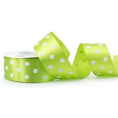 Creativery Satinband mit Punkten 38mm x 25m Rolle Farbauswahl in 6/12/25/38mm farbecht & waschbar Schleifenband für Hochzeit Geschenkband zum Verpacken Dekorieren Basteln Hellgrün/Maigrün Creativery Satinband mit Punkten 38mm x 25m Rolle Farbauswahl in 6/12/25/38mm farbecht & waschbar Schleifenband für Hochzeit Geschenkband zum Verpacken Dekorieren Basteln Hellgrün/Maigrün
