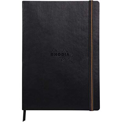 Rhodia 116175C Touch Skizzenbuch Mixed Media Book, DIN A4 Hochformat, 20 Blatt Paint'ON-Papier extraweiß 250g, ideal für Mischtechniken und Kunst, Schwarz, 1 Stück Rhodia 116175C Touch Skizzenbuch Mixed Media Book, DIN A4 Hochformat, 20 Blatt Paint'ON-Papier extraweiß 250g, ideal für Mischtechniken und Kunst, Schwarz, 1 Stück