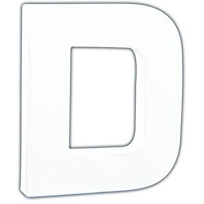 décopatch AC733Cpack 5x Buchstabe D aus Pappmaché 15x10,5x12cm Weiß décopatch AC733Cpack 5x Buchstabe D aus Pappmaché 15x10,5x12cm Weiß