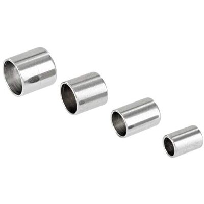 Auroris Endkappen für Bänder aus Edelstahl Loch: 8mm / 10 Stück Auroris Endkappen für Bänder aus Edelstahl Loch: 8mm / 10 Stück