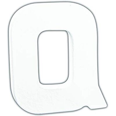 décopatch AC746Cpack 5x Buchstabe Q aus Pappmaché 15x10,5x12cm Weiß décopatch AC746Cpack 5x Buchstabe Q aus Pappmaché 15x10,5x12cm Weiß