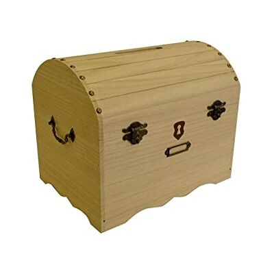 Artemio 14002116 Urne Piratenkiste zum Dekorieren, Holz, Mehrfarbig, 36,5 x 32 x 23 cm Artemio 14002116 Urne Piratenkiste zum Dekorieren, Holz, Mehrfarbig, 36,5 x 32 x 23 cm