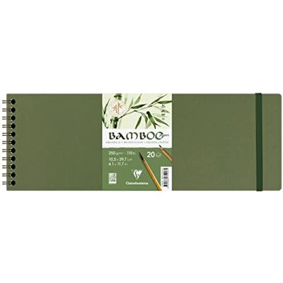 Clairefontaine Bambus Aquarellpapier 250 g/m² Spiral 20 Blatt - Kunstpapier Clairefontaine Bambus Aquarellpapier 250 g/m² Spiral 20 Blatt - Kunstpapier
