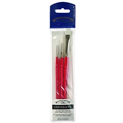 Winsor & Newton University Short Handled Brushes Set of 4 - Pinselset Winsor & Newton University Short Handled Brushes Set of 4 - Pinselset