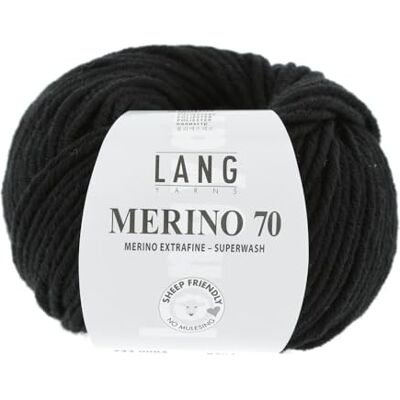 Lang Yarns Merino 70 0004 schwarz Lang Yarns Merino 70 0004 schwarz